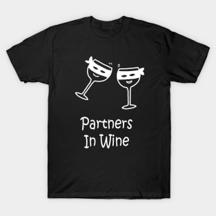 Partners In Wine White T-Shirt